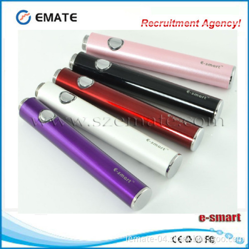 Slim Rechargeable 510/808 Thread EGO Battery for E Cigarette (Esmart)